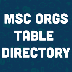 MSC Orgs Table Directory