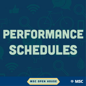 performance schedule - fall 2023